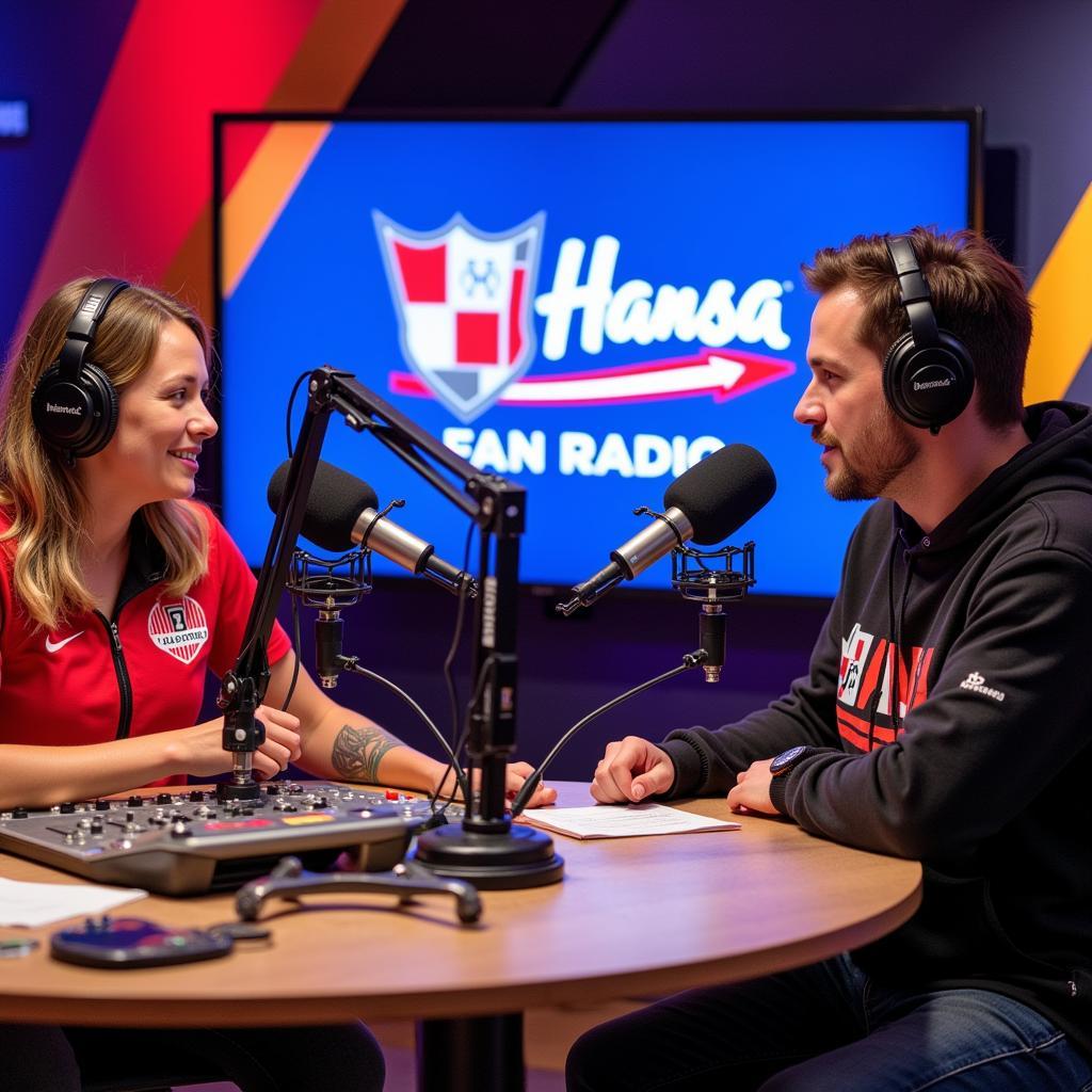 Hansa Fan Radio Studio Broadcasting