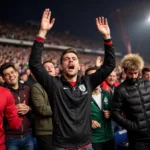 Hardcore Fan Leading Stadium Chants