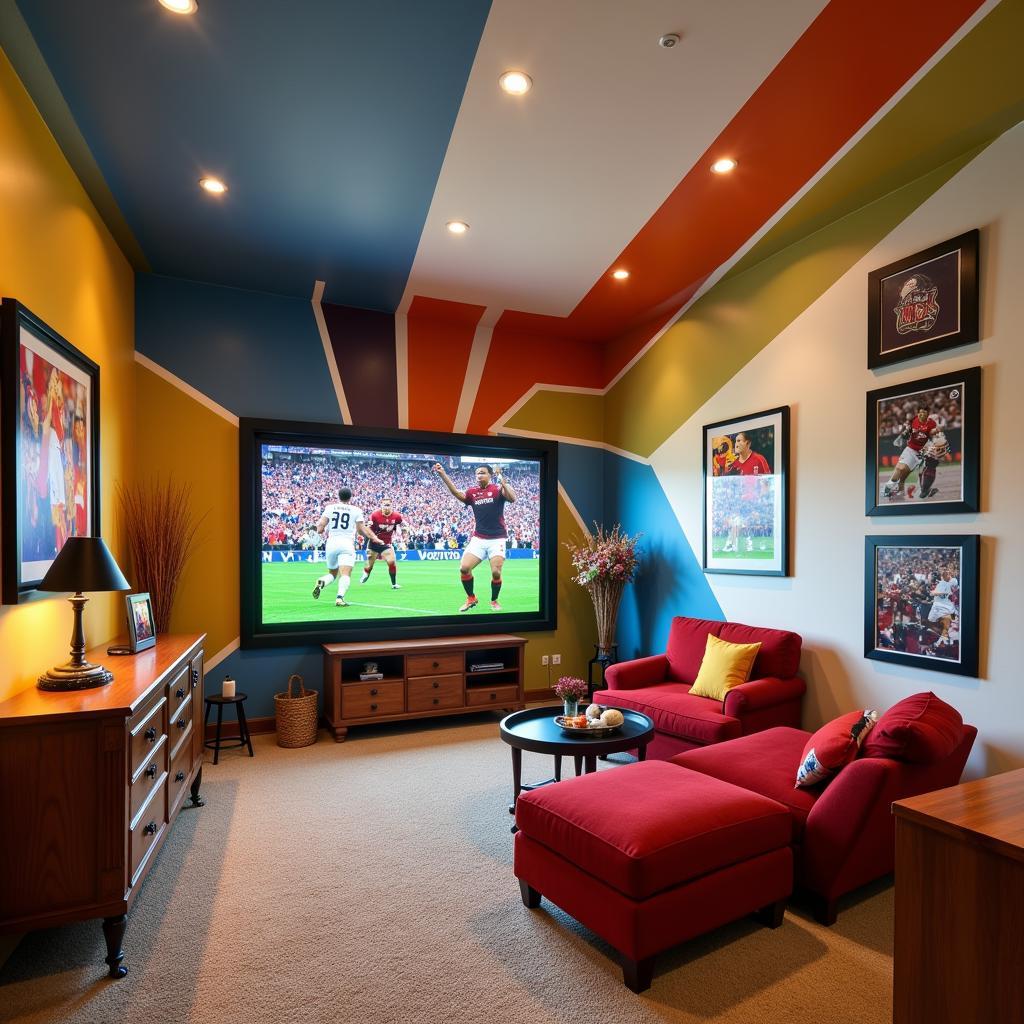 Harmony Fan Deck in a Football-Themed Room in Singapore