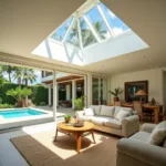 Skylights illuminating a Hawaiian home with natural light