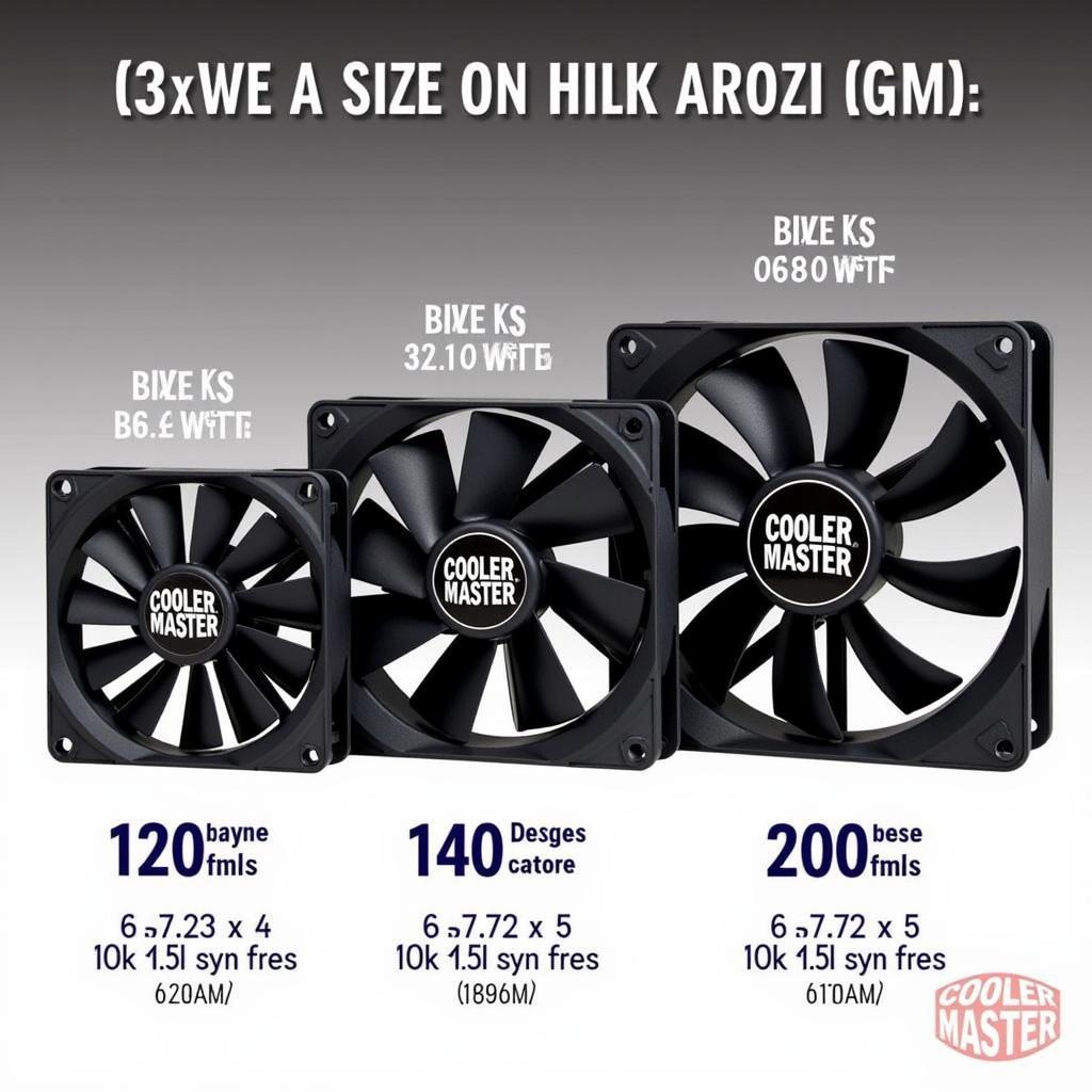 Cooler Master Fan Sizes Comparison