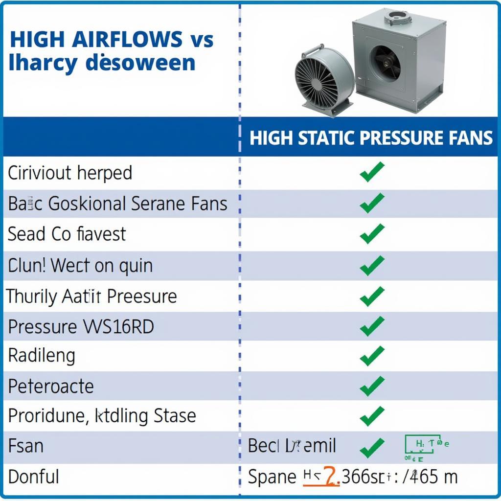 High Airflow vs High Static Pressure Fans