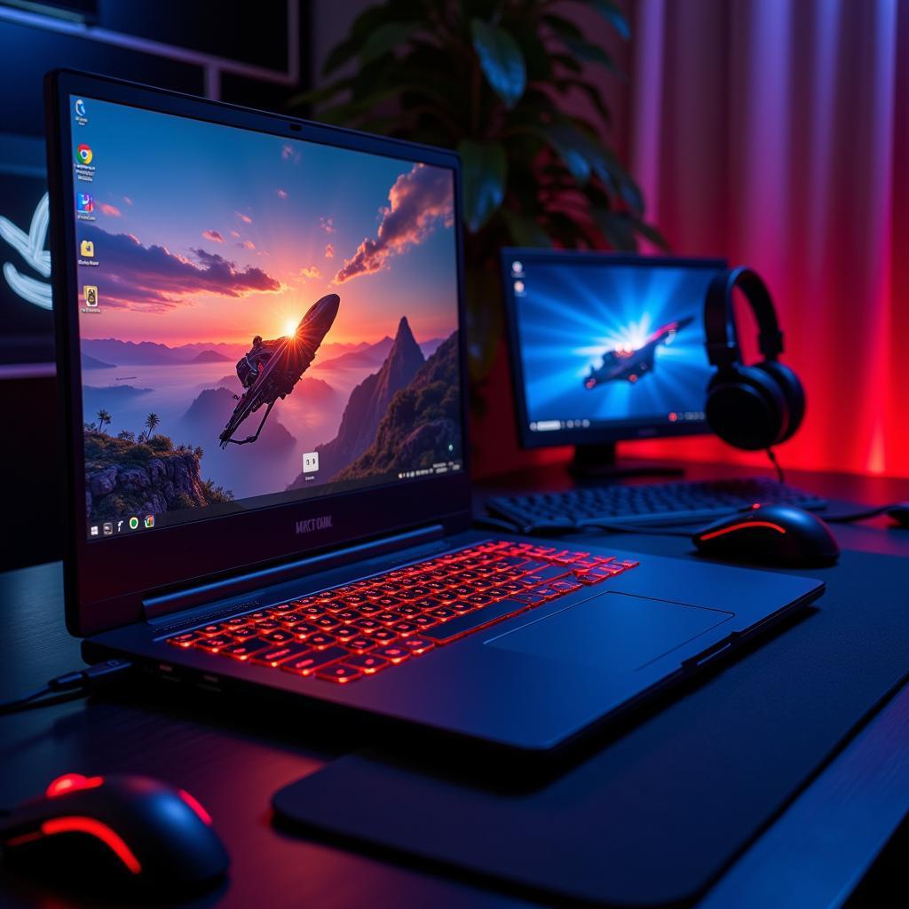 High-Performance Gaming Laptop Setup