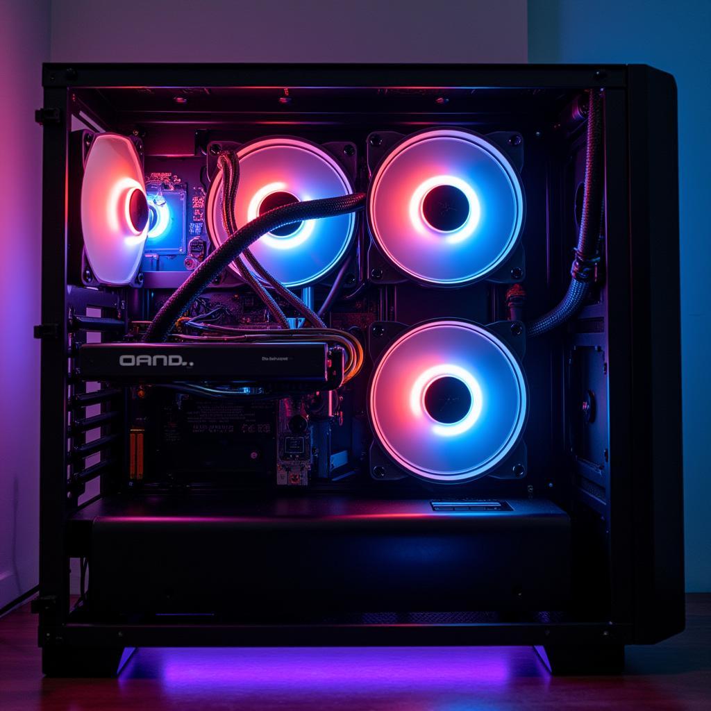 High-Performance PC Build with Expensive Case Fans