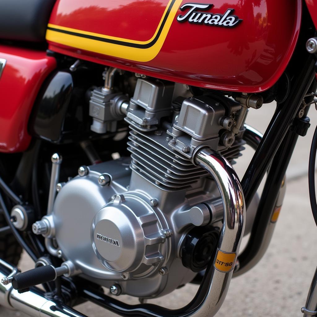 Close-up of a Modified Honda Fan 125 Tunada Engine