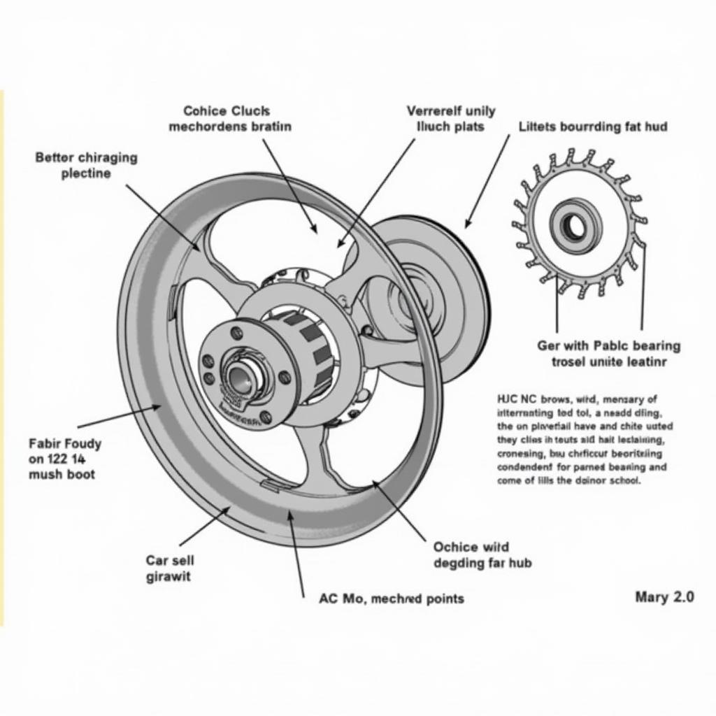 Horton Fan Hub Diagram with Labeled Components