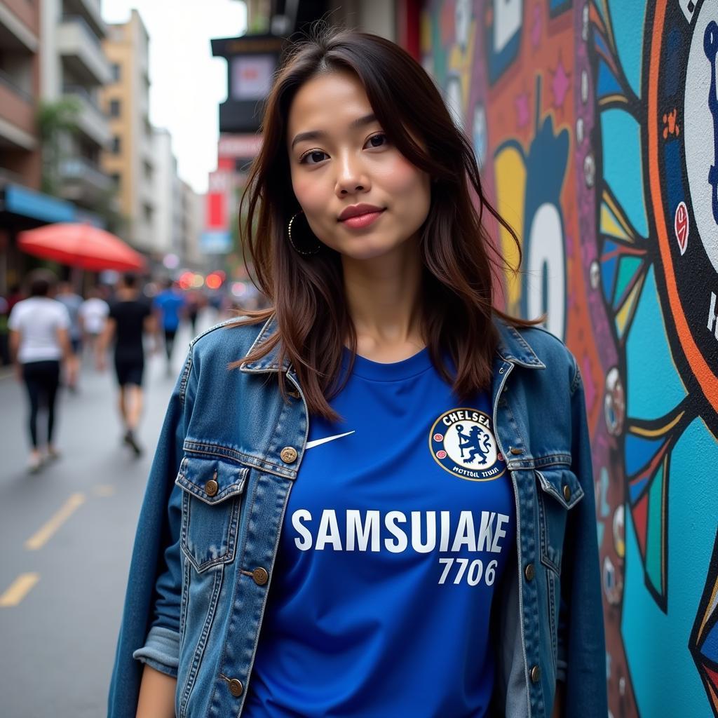 Stylish Thai Chelsea Fan Outfit