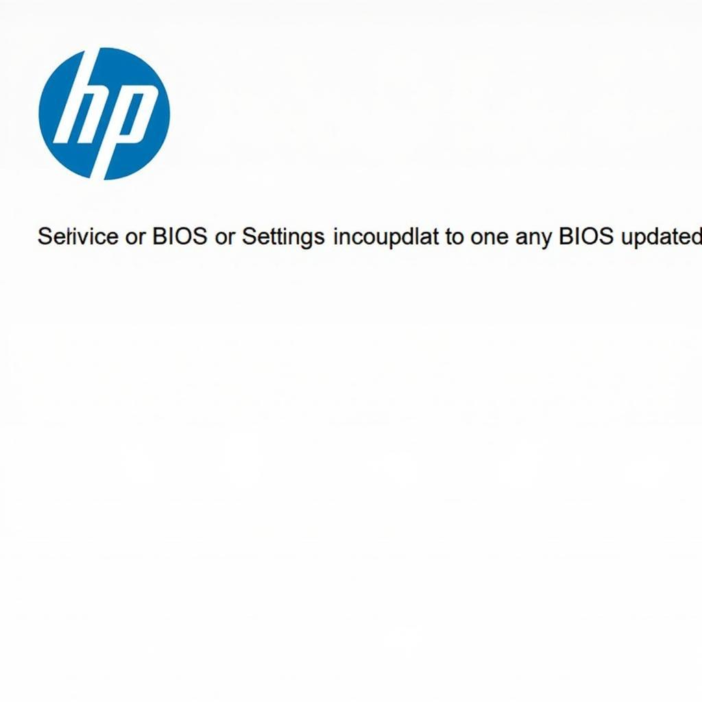 HP 1000 BIOS Update Screen