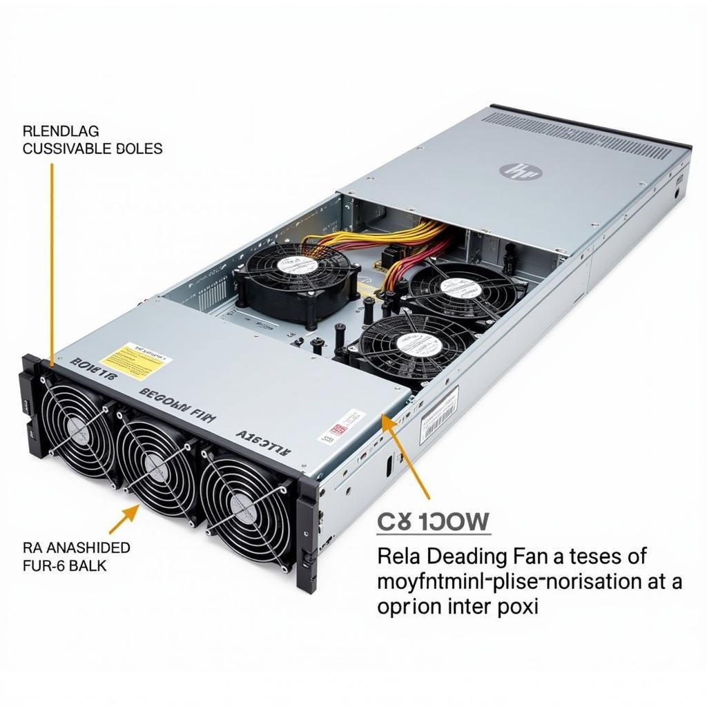 HP ProLiant DL380p Gen8 Server Redundant Fan Chassis