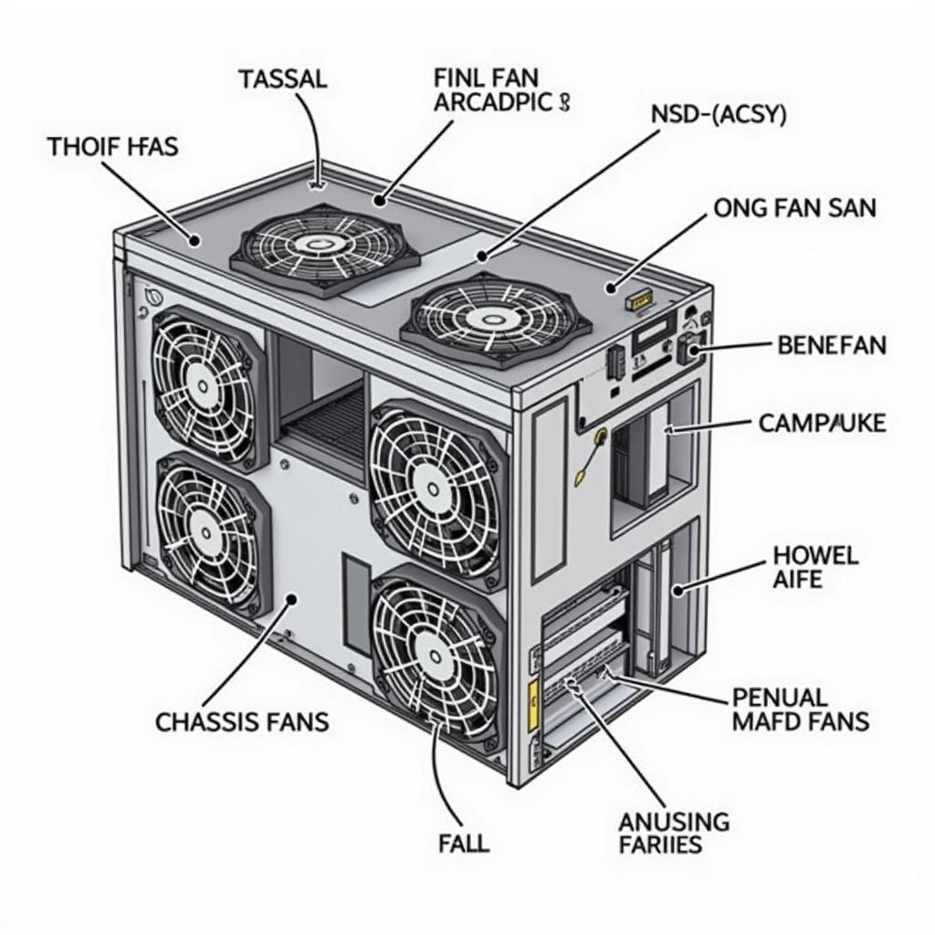 HP xw4600 Fan Location Diagram