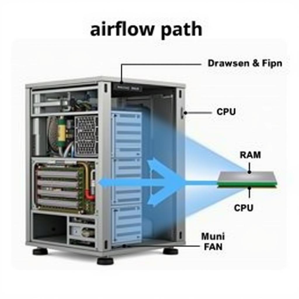 HP Z600 Airflow Diagram