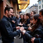 Hugh Jackman Signing Autographs for Fans