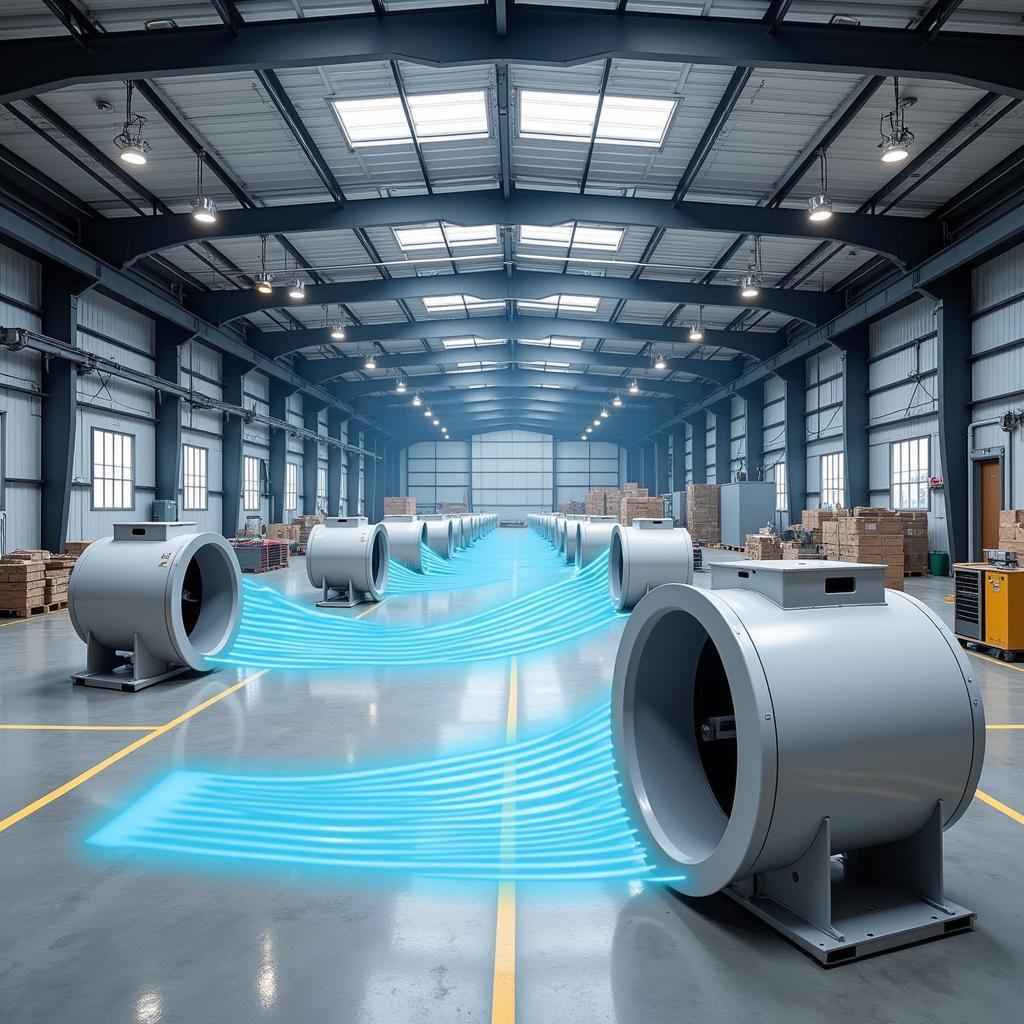 HVLS Fans in a Warehouse Setting