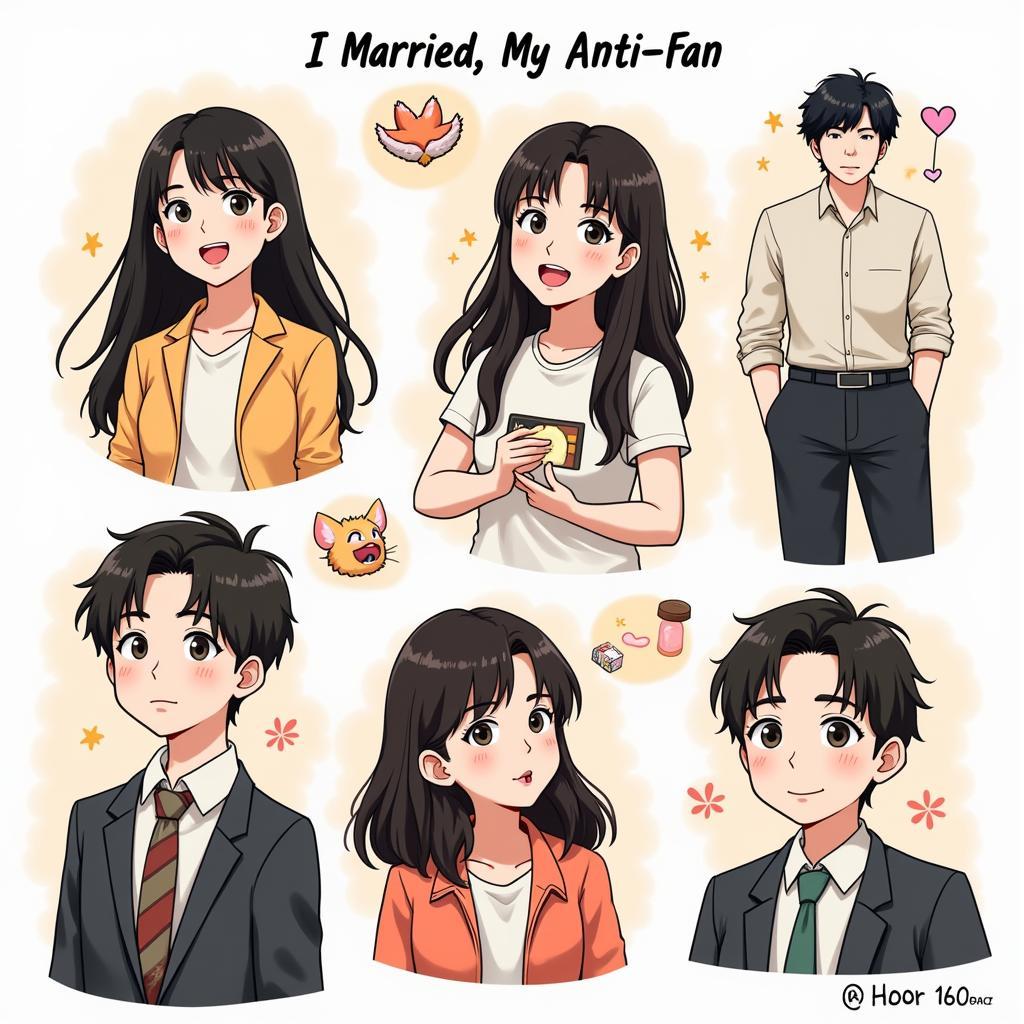 Key Characters in I Married My Anti-Fan