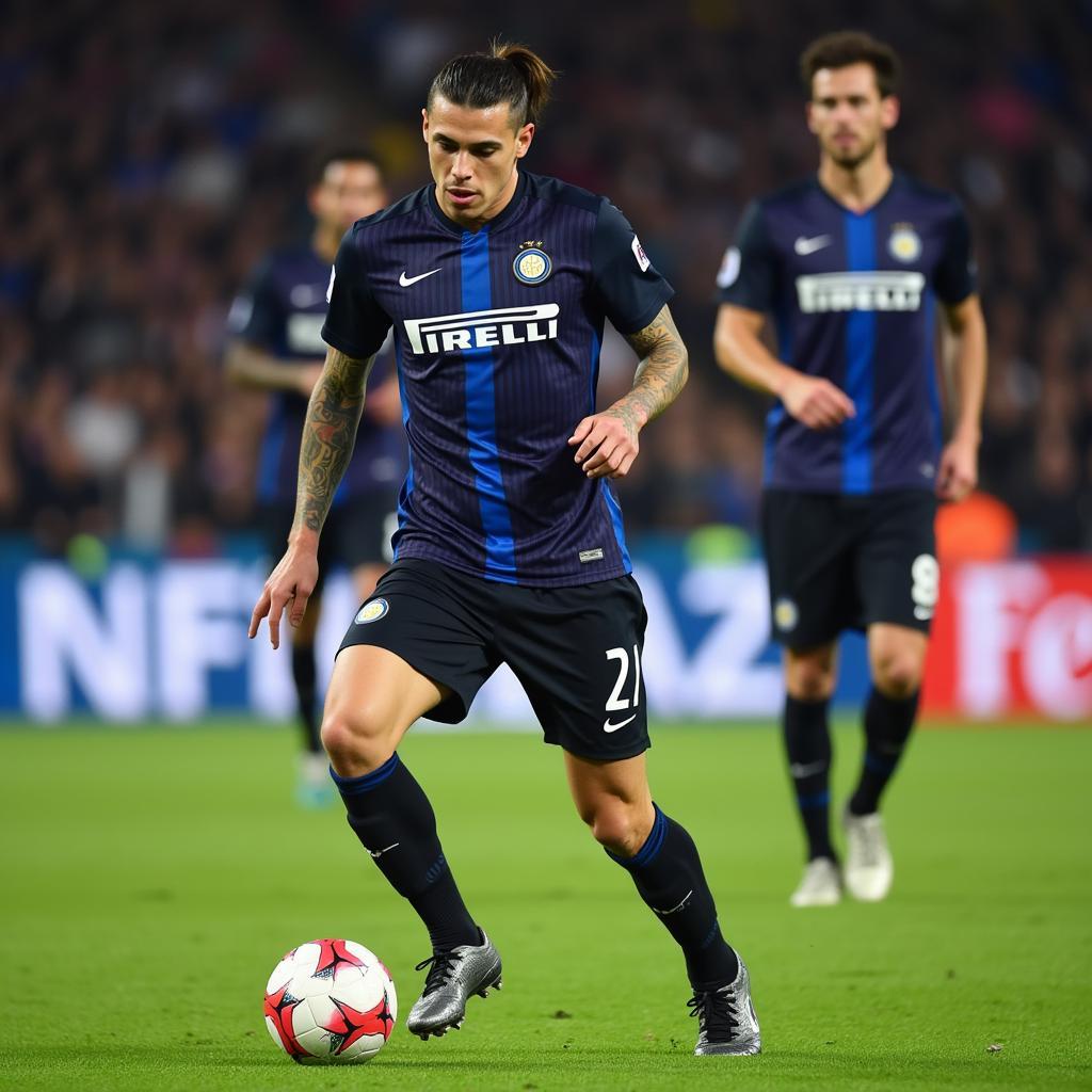 Icardi in action for Inter Milan