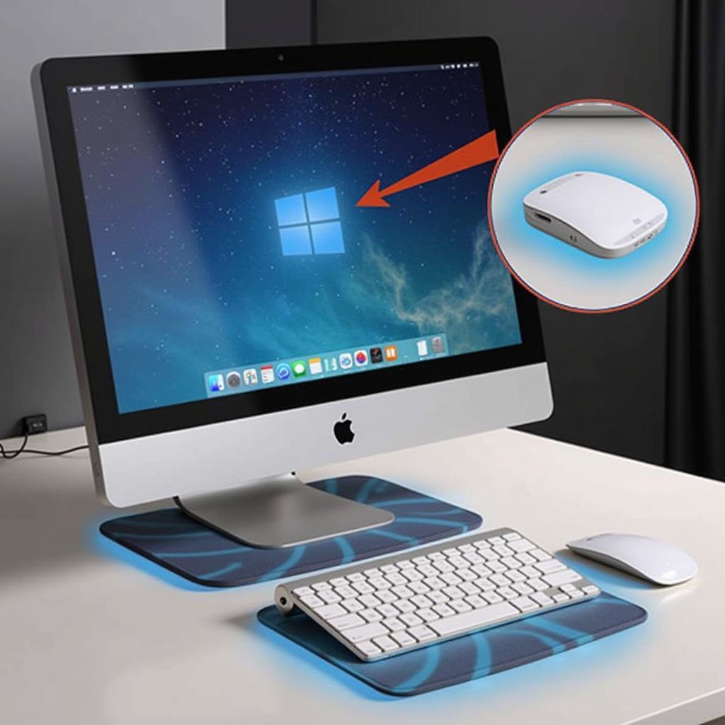 iMac on a Cooling Pad