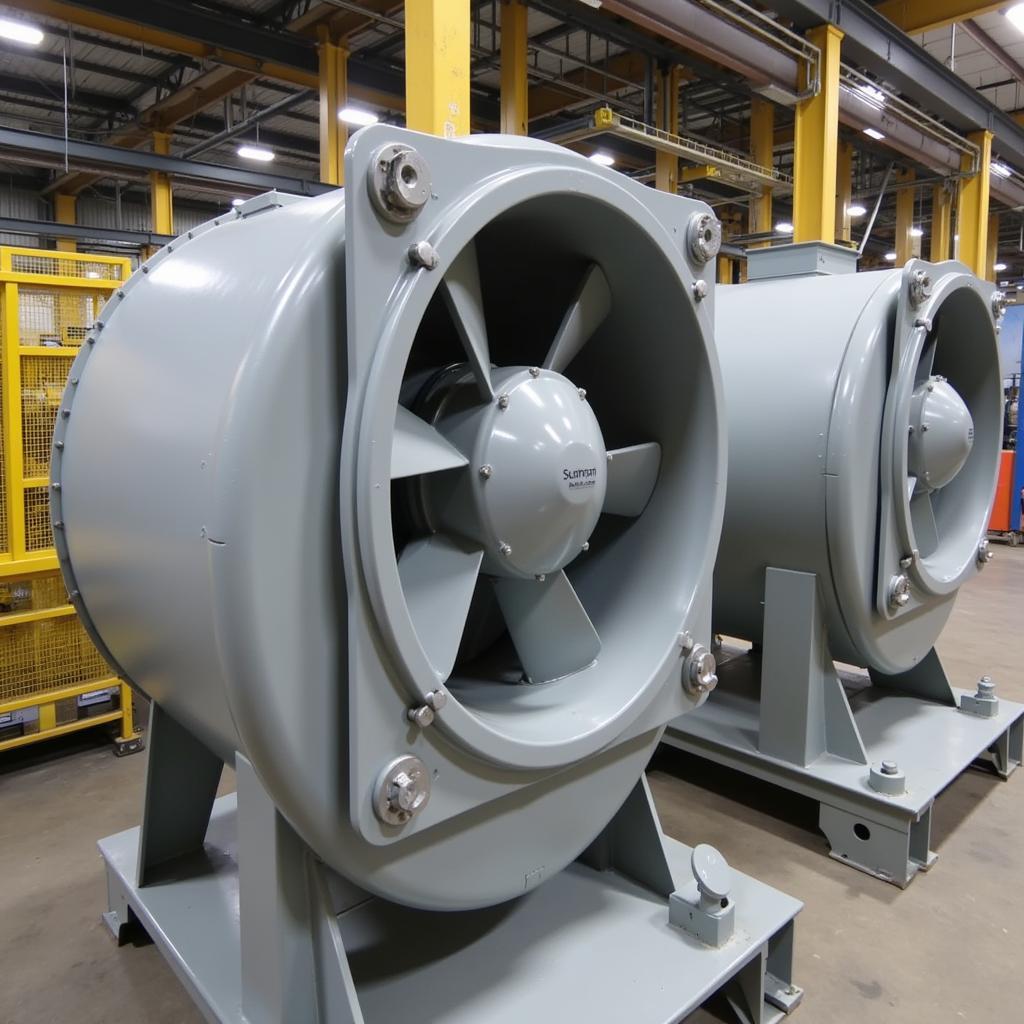 Induced Draft Fan Installation in an Industrial Setting