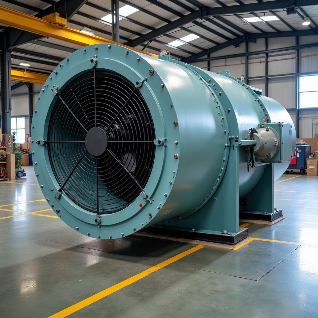 Industrial Air Mover in Warehouse