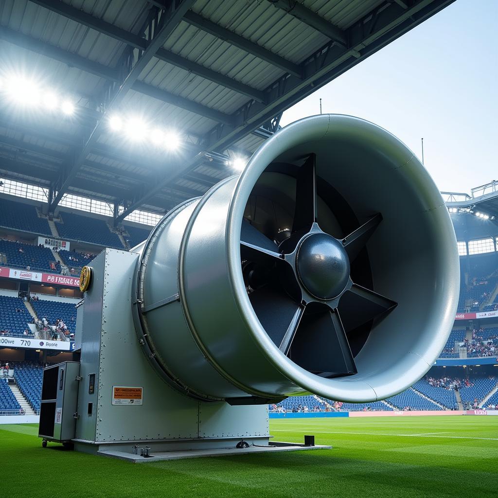 Industrial Exhaust Fan in a Stadium