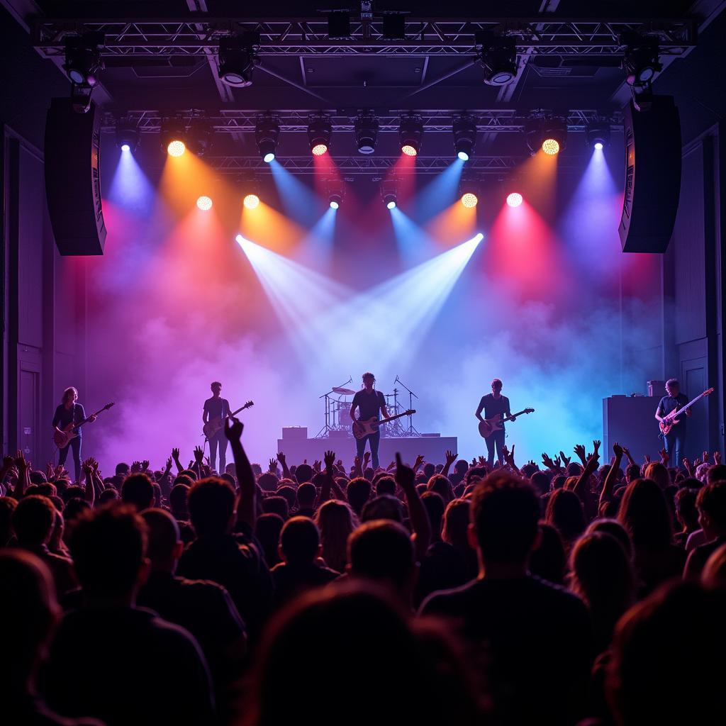 Infinite performing on stage at the 2018 fan meeting