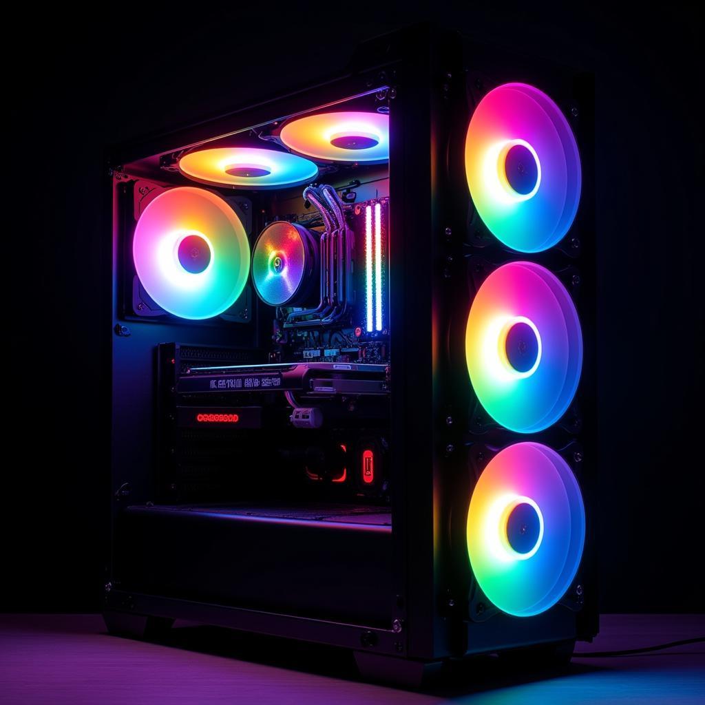 Infinity Cooling Fan LED RGB Display