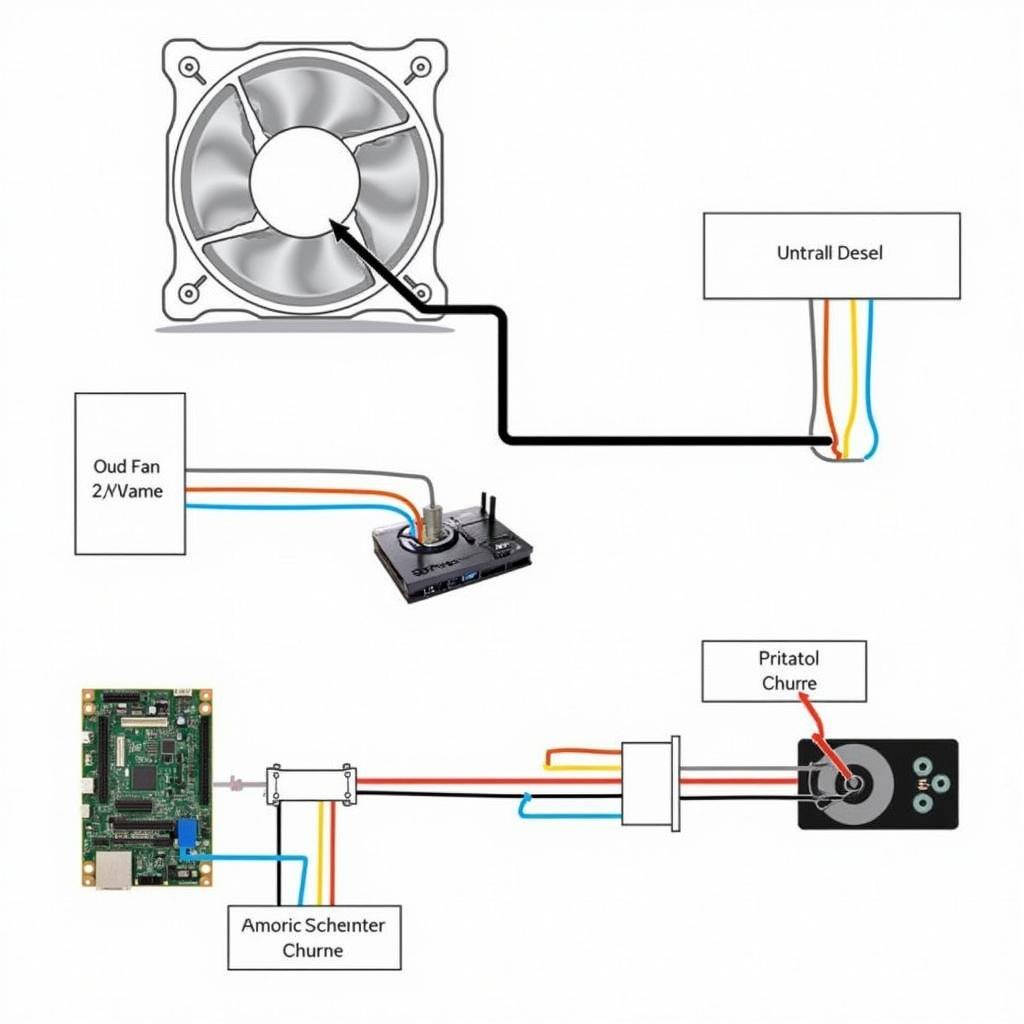 Wiring diagram for the Infinity Eclipse Halo White LED 120mm fan