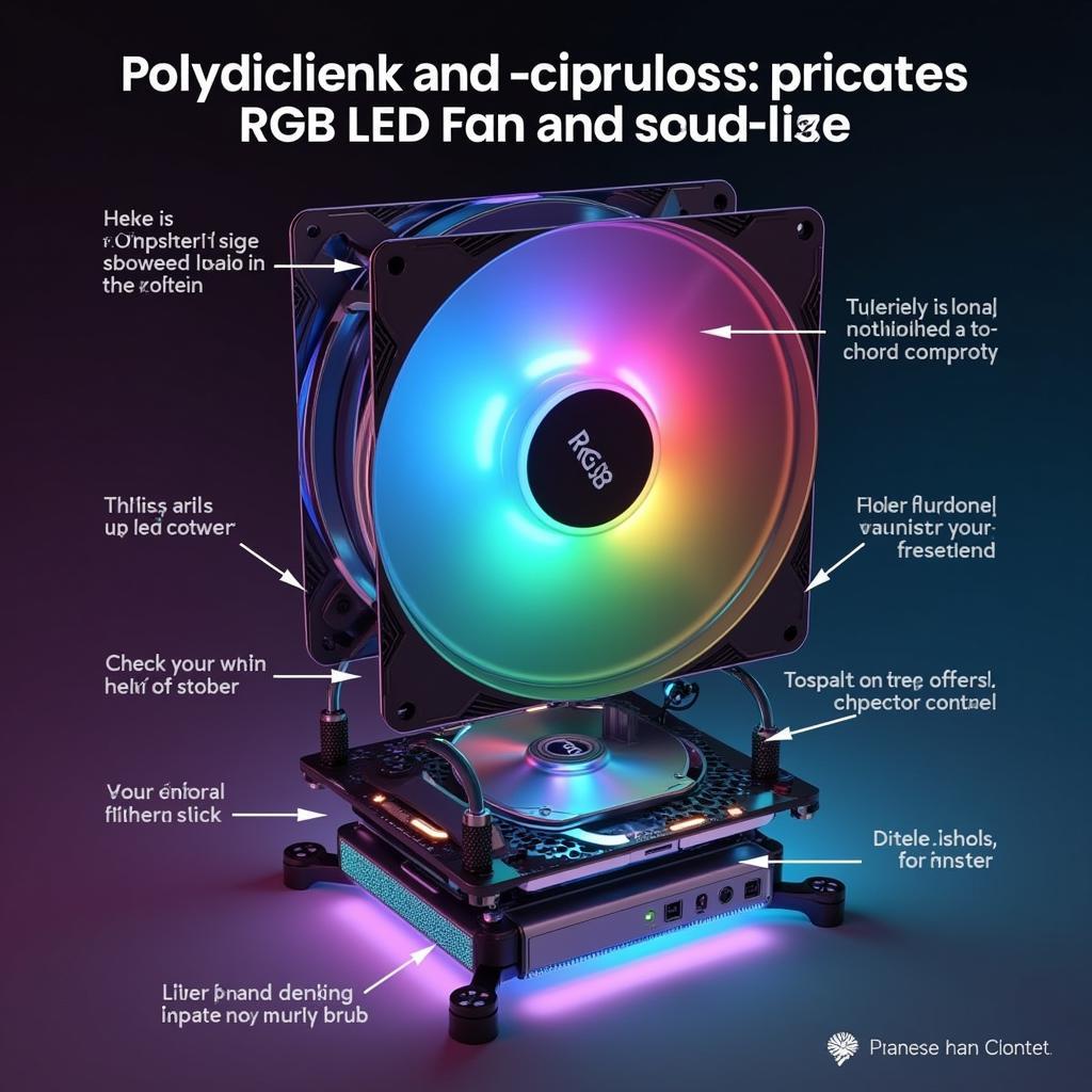 Diagram of an Infinity RGB LED Fan