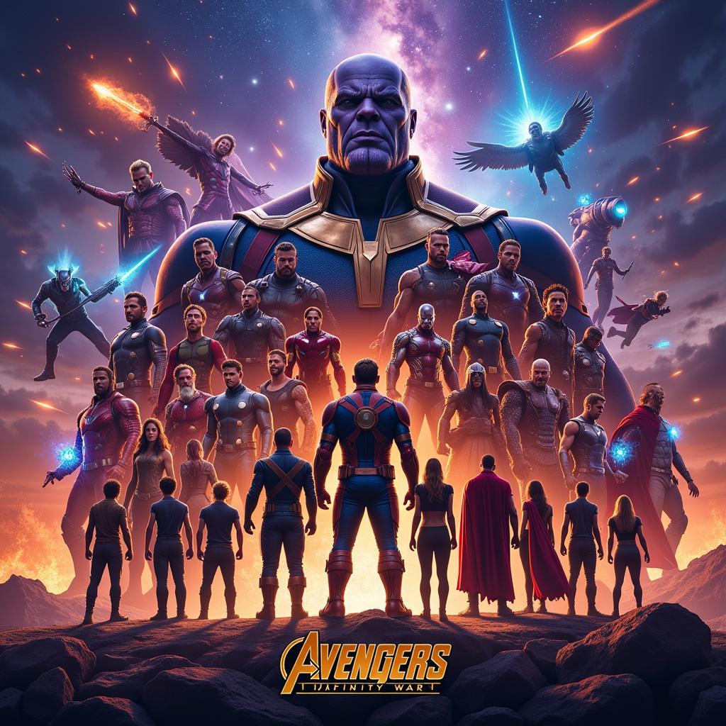 Infinity War Fan Made Poster: Heroes Assembled