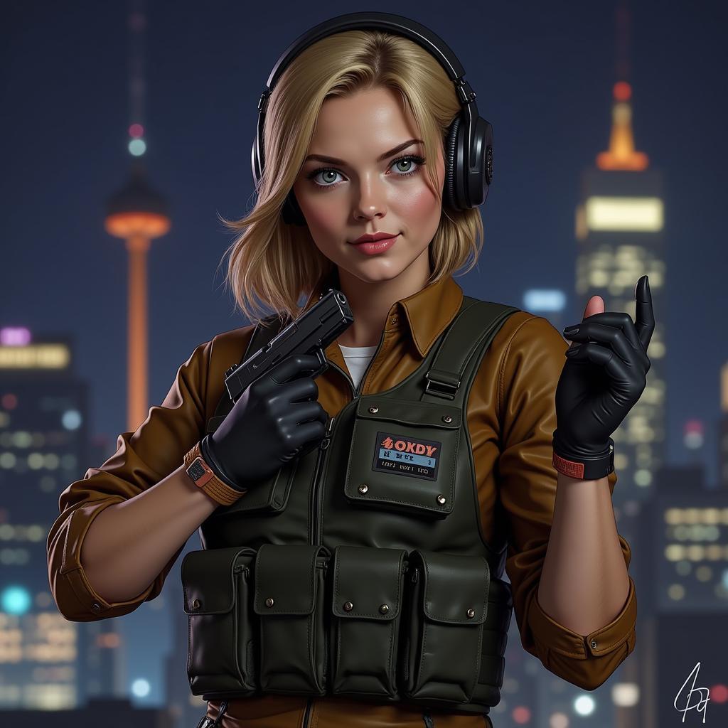 Ingrid Hunnigan in Tactical Gear Fan Art