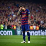 Iniesta receiving a standing ovation at the Bernabeu