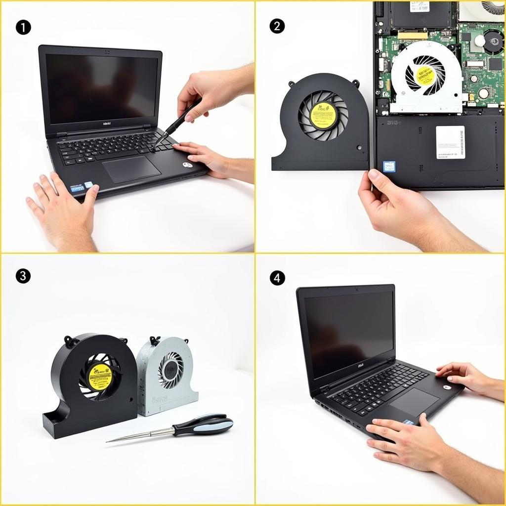 Inspiron 3437 Fan Replacement Process