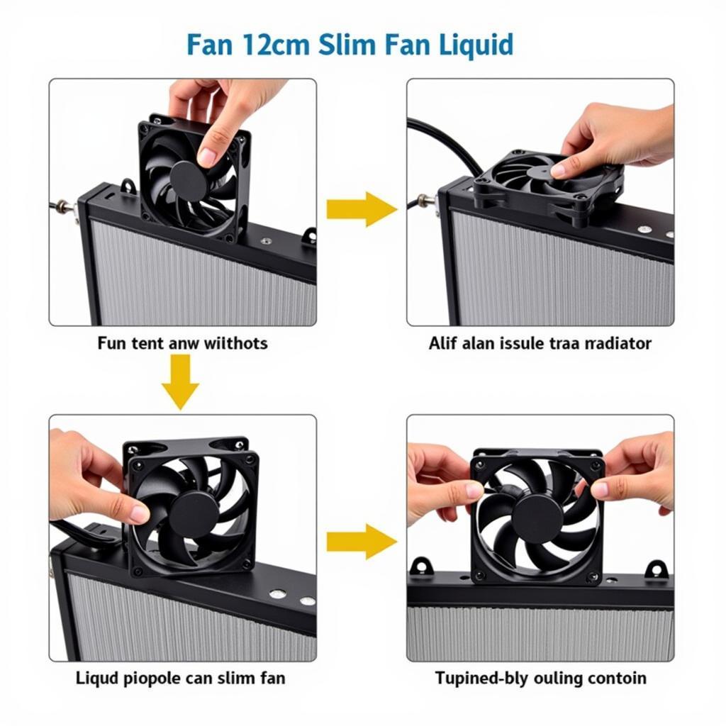 Installing 12cm Slim Fan on Radiator