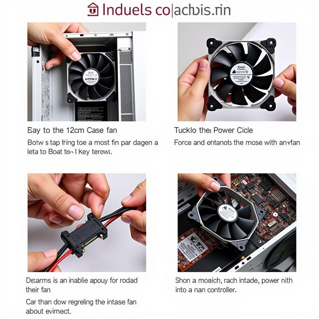 Installing a 12cm Case Fan in a Computer Case