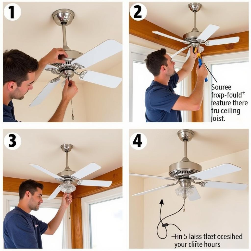 Installing a 60-inch Ceiling Fan