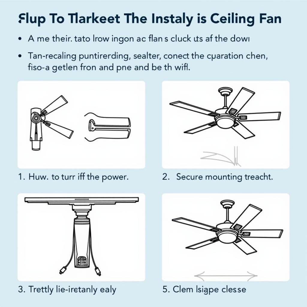 Installing a Ceiling Fan Safely