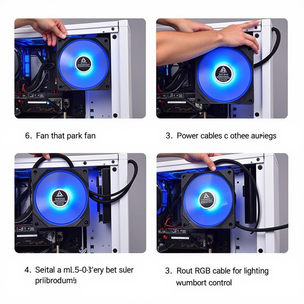 Installing a Blue LED Case Fan