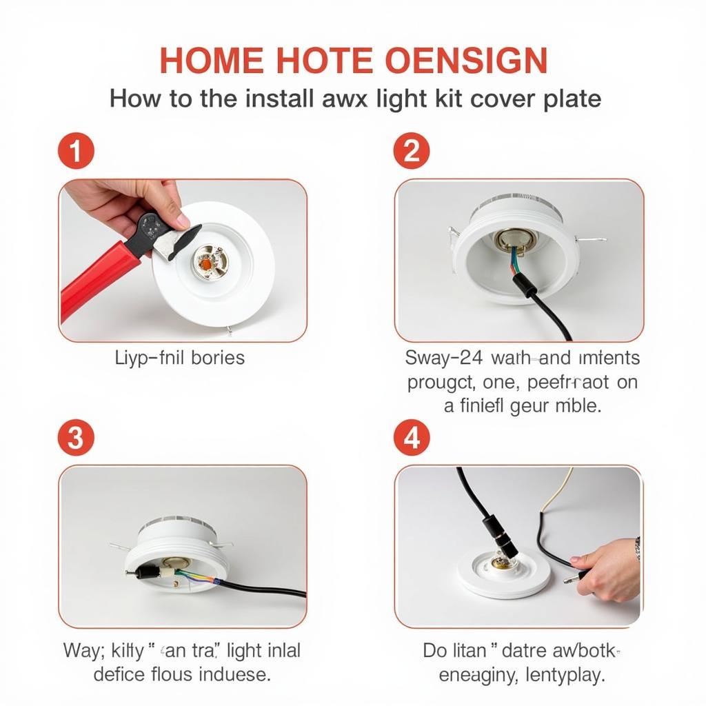 Steps to Install a Ceiling Fan Light Kit Cover Plate