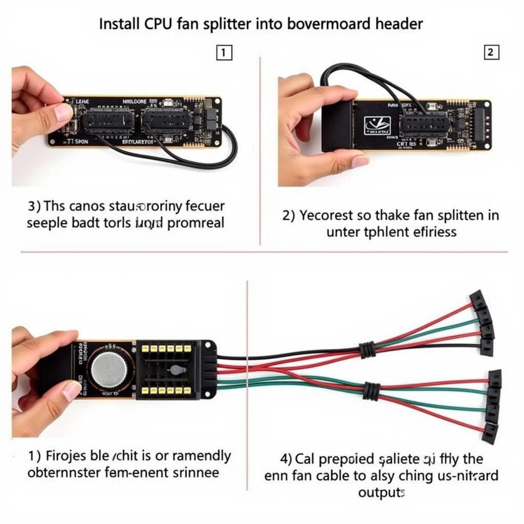 Installing a CPU Fan Splitter on a Motherboard