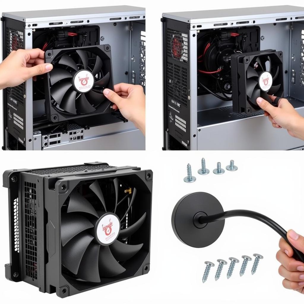 Installing DeepCool CF120 in PC Case