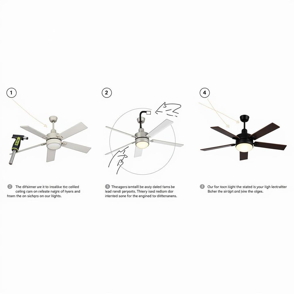 Installing a Designer Ceiling Fan with Lights in an Indian Home