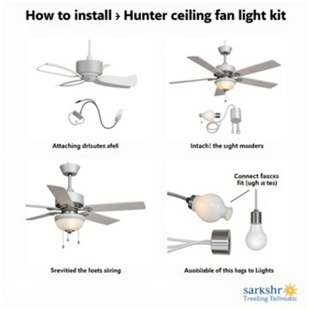 Installing a Hunter Ceiling Fan Light Kit