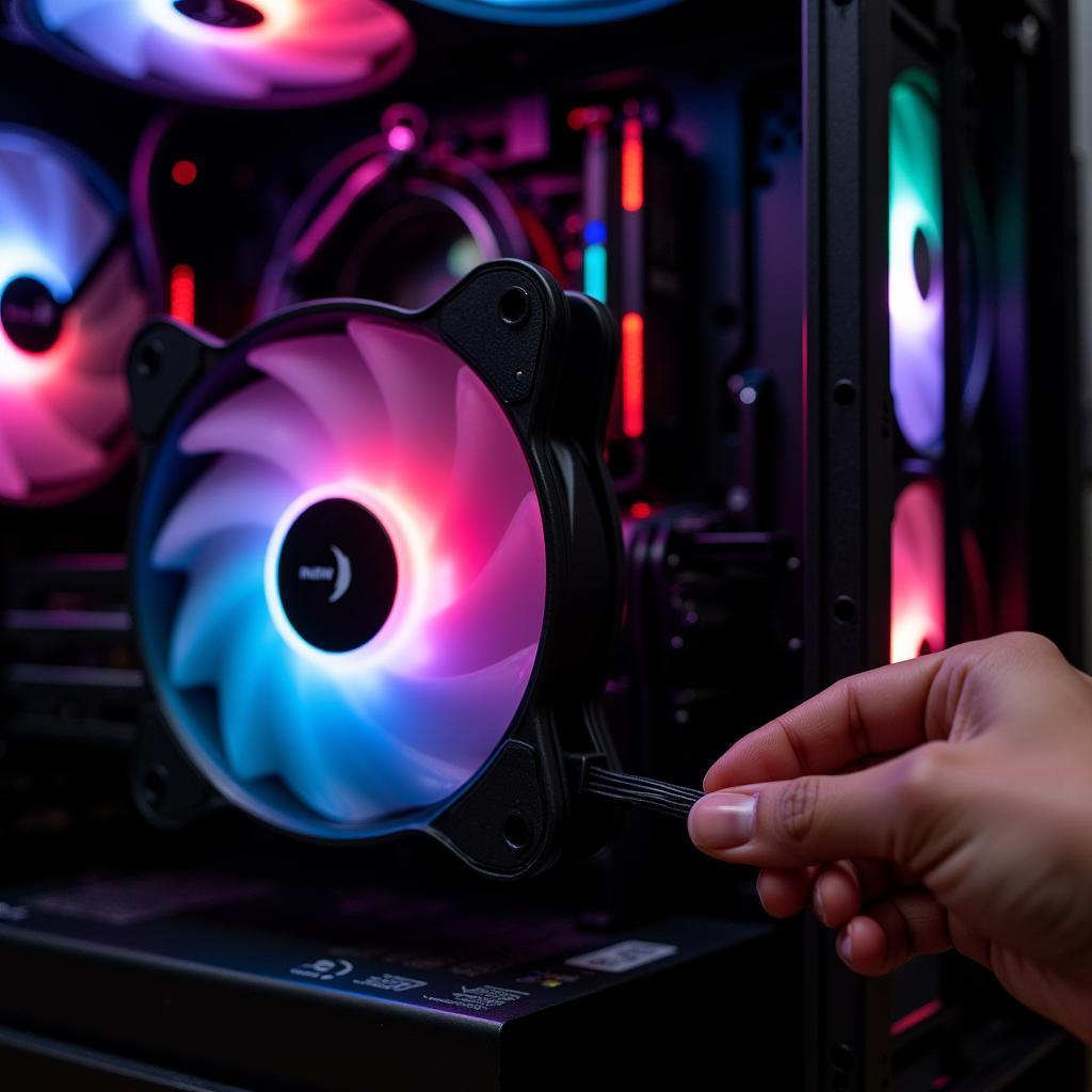 Installing Infinity Chroma Addressable RGB Fans