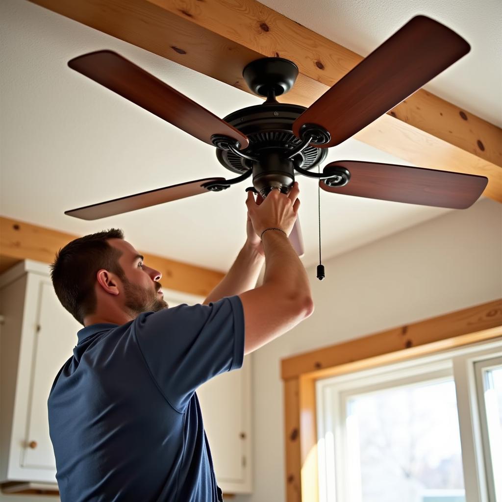 Installing a Kitchen Ceiling Fan