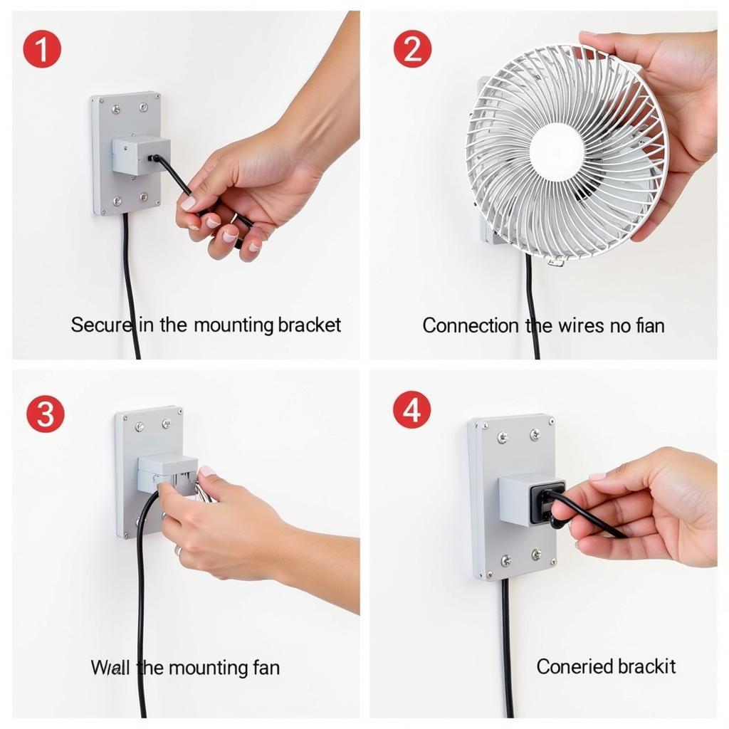 Properly installing a wall-mounted fan ensures safe and efficient operation