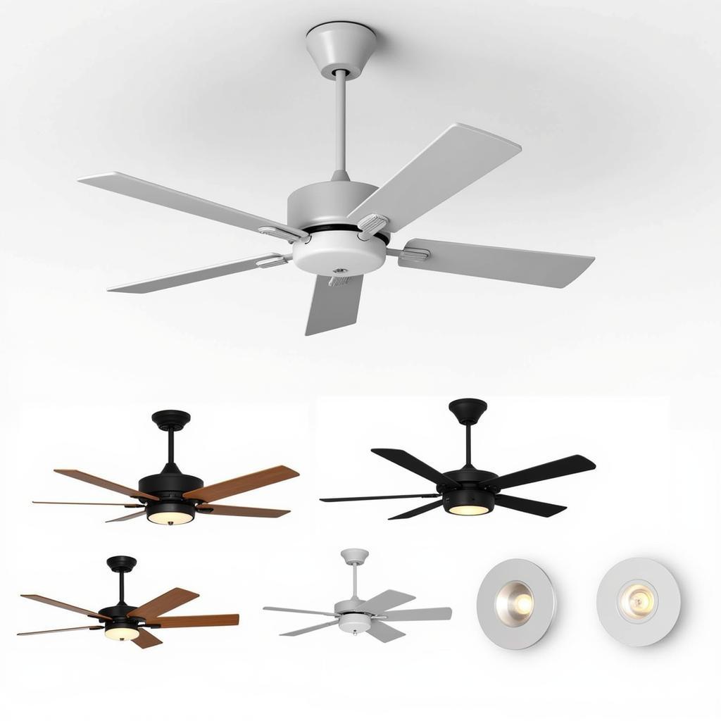 Integrated Fan Ceiling Lighting Design in AutoCAD