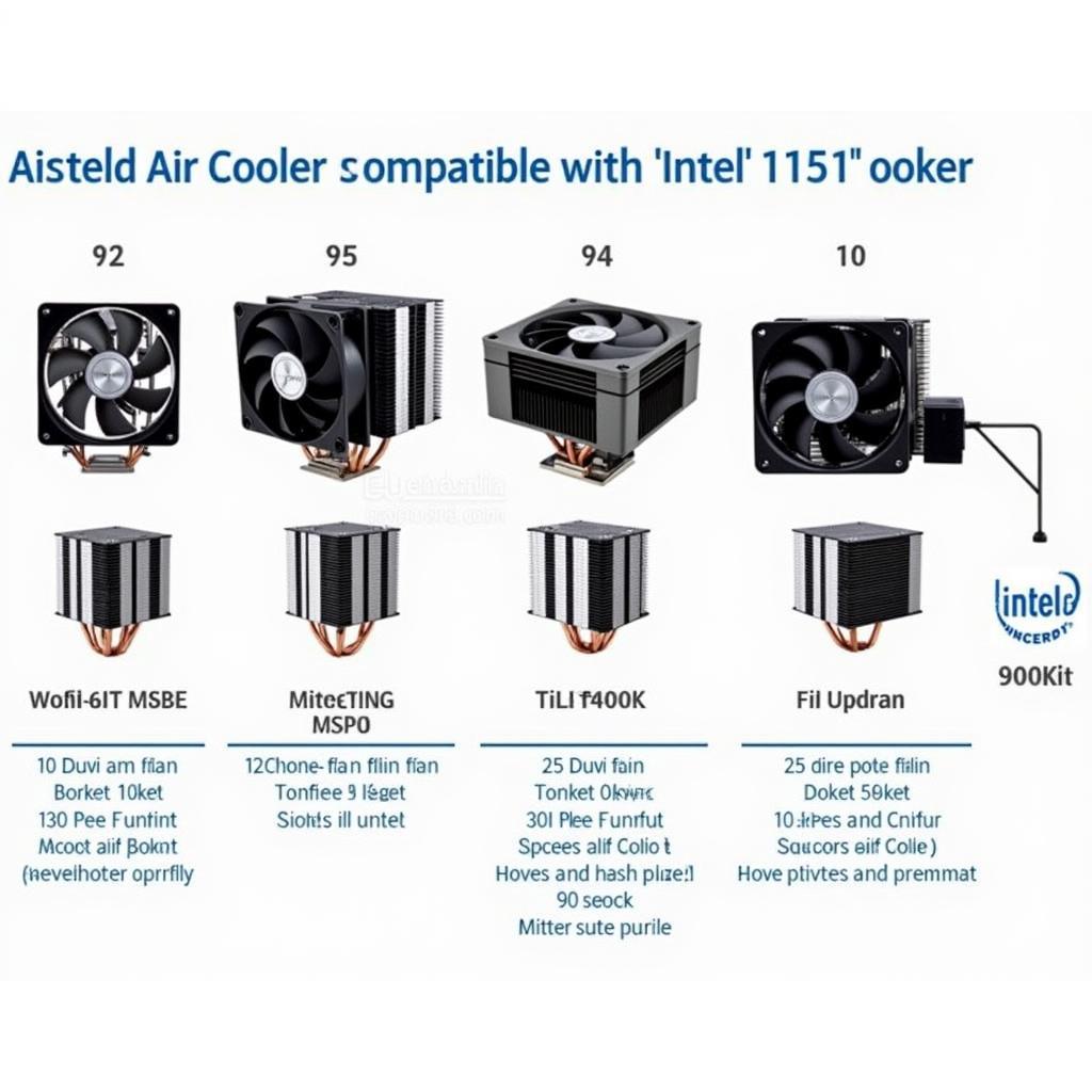 Intel 1151 CPU Air Cooler Comparison