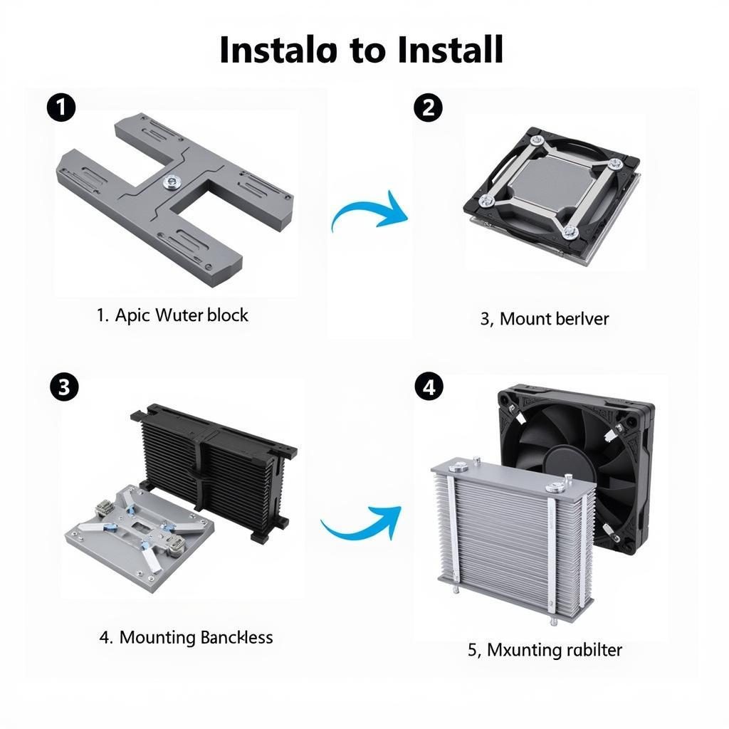 Intel 1151 CPU Liquid Cooler Installation