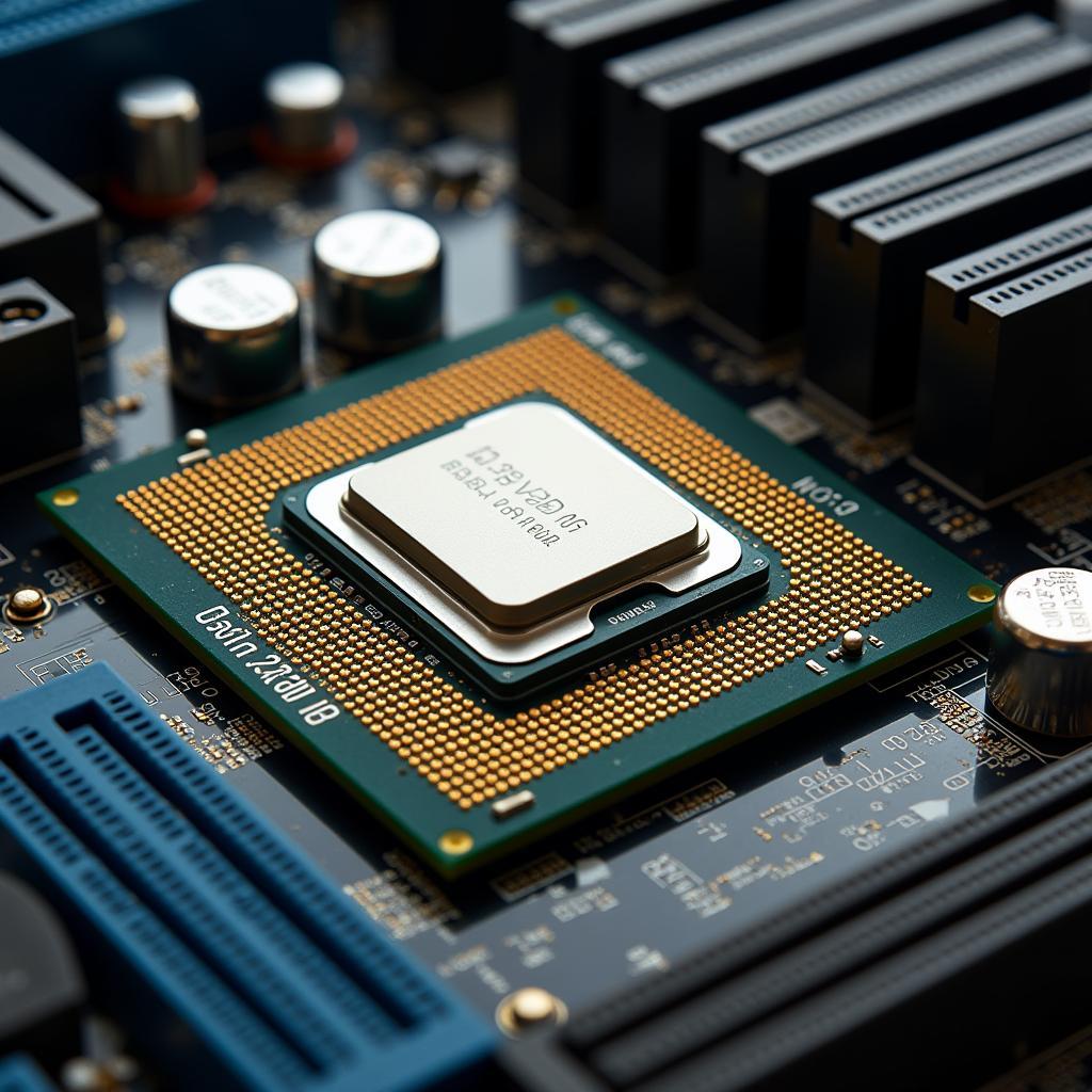 Intel Celeron G3900 Tray Installed in Motherboard