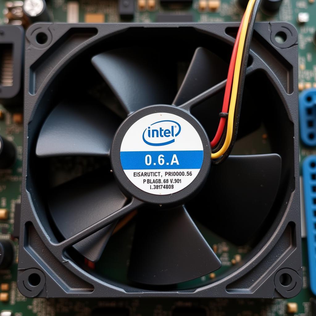 Intel Stock Fan 0.6A Close-Up