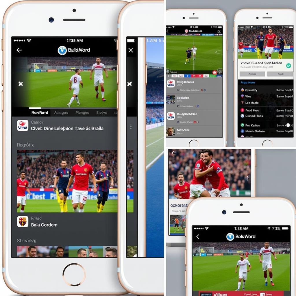 iOS apps for streaming live football matches.